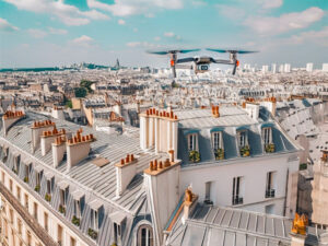 Relevés de toiture par drone